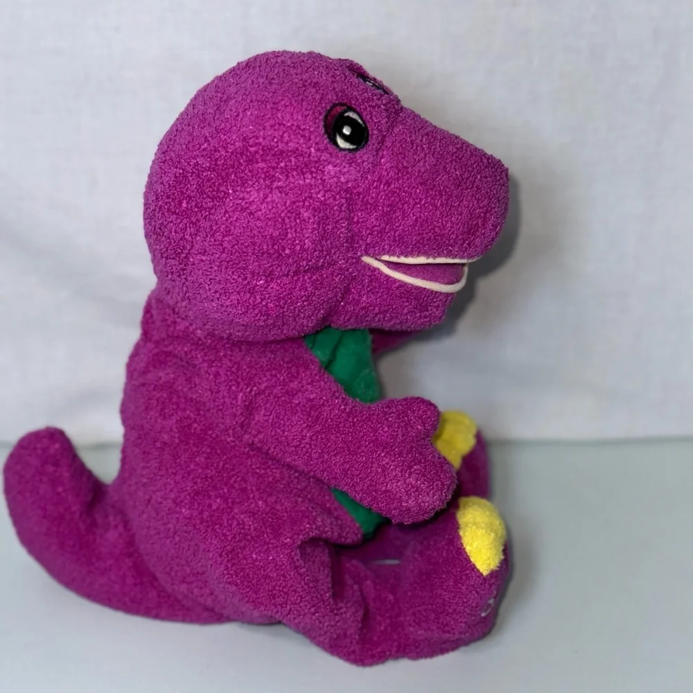 Vintage 1992 Barney Beanie Plush Made By Lyons & Golden Bear Co‎